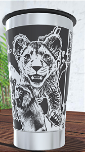 Copo Térmico  Personalizado O Rei Leão473ml com Gravação a Laser