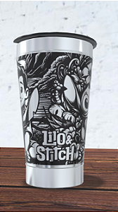Copo Térmico personalizado Stitch 473ml com Gravação a Laser