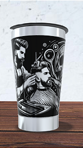 Copo Térmico personalizado Barbearia  473ml com Gravação a Laser