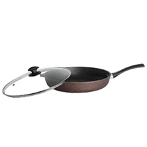 Frigideira 32 cm com tampa de vidro