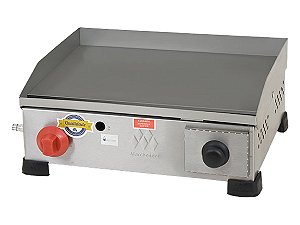 Chapa para lanches hambúrguer a gás profissional 41Cm