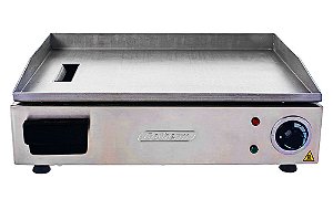 Chapa lanches elétrica grill 40x30 1200W 220V inox Cotherm