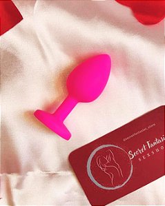 PLUG ANAL P AVELUDADO COM PEDRA REMOVÍVEL - SI