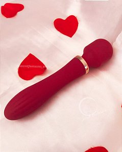 Vibrador Varinha Mágica Duplo Love Recarregável Lilo 10 Vibrações