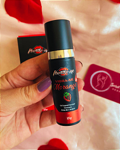 Vibra-me Morango Hot Power Gel Eletrizante Beijável 15g