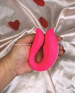 Vibrador de Casal com Sugador por Aplicativo Recarregável