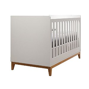 Berço Nordic mini cama, pés em madeira | 2em1 | Puppi Mobile - Puppi Mobile  Loja Virtual móveis de bebê e infantis