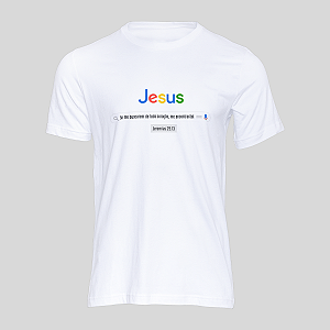 Camiseta T-shirt Masculina Buscador de Jesus [Google] Cristã Gospel