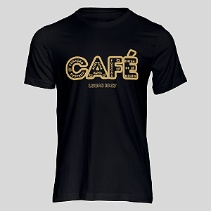 Camiseta T-shirt Masculina CAFÉ - Lucas 10.27 Cristã Gospel