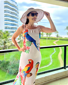 Vestido Estampa Arara