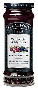 Geleia Francesa St Dalfour Cranberry c/ mirtilos 284g