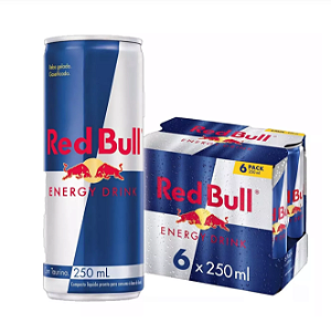 Pack de 06 Latas de Energético Red Bull 250ml