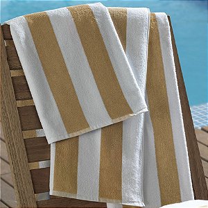 Toalha de Piscina Hotel 86x160cm Ibiza 500g/m² Bege Teka Profiline