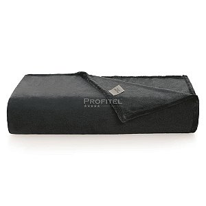 Manta de Microfibra Premium Queen 220x240cm Chumbo Aspen Profitel