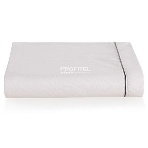 Lençol para Hotel Queen TEKA Profiline 180 Fios com Aba e Friso Marrom 250x280cm