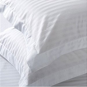 Fronha para Hotel com 2 Abas TEKA Profiline 200 Fios Toronto Stripe 50x70cm