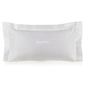 Fronha para Hotel com 3 Abas TEKA Profiline 200 Fios Toronto Stripe 50x90cm