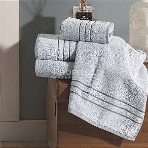 Toalha de Banho Hotel 70x135cm Roma 440 g/m² Cinza Teka Profiline