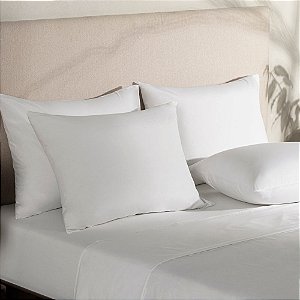 Kit 30 Fronhas para Hotel Bainhas Normais TEKA Profiline 180 Fios Madri 50x70cm