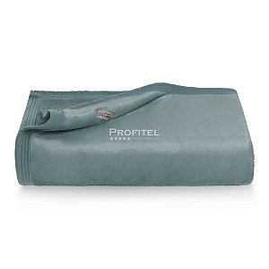 Cobertor Solteiro 160x220cm Verde Essenza Soft 400 Premium Profitel