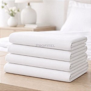 Lençol para Hotel Casal Bainhas Normais Atenas 180 fios 220x250cm Profitel