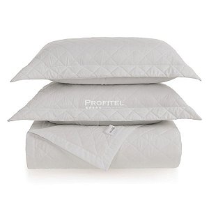 Kit Cobre Leito Casal + 2 Porta Travesseiros Supremo Hotel 200 Fios Profitel