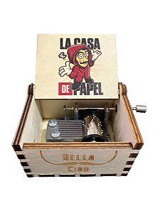 Caixinha de musica tema la casa de papel manivela + brinde