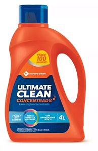 Lava roupas liquido Ultimate Clean concentrado 4 Litros