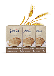 kit 3 farinhas de trigo Integral Italiana Venturelli 1KG.