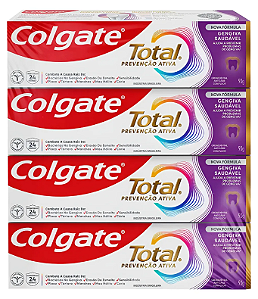 Creme Dental Colgate Total Gengiva Reforçada 90g - 4 unidades-Loreto
