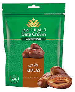Tamaras Khalas Importadas de Dubai Date Crown Pacote 500g