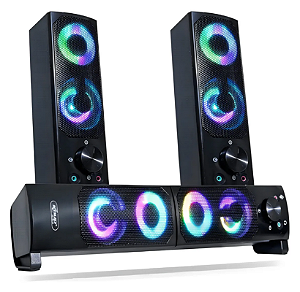 Mini Alto Falante Para PC E Notebooks KP 6041 Caixa Som Knup-Loreto