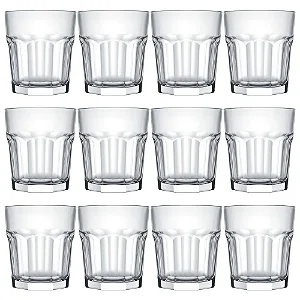 Jogo Copo Bristol Drink Whisky Vidro Suco 320ml Kit 12 Peças -Loreto