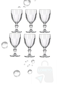 Jogo De Taças De Vidro Bristol 470ml 06 unidades -Loreto