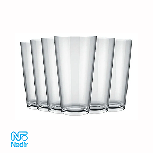 Jogo De Copos Cairo Suco Agua 350ml Nadir 6 Peças