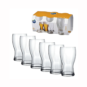 Copo Para Cerveja Frevo Vidro 220ml Nadir Kit 6 Unidades-Loreto