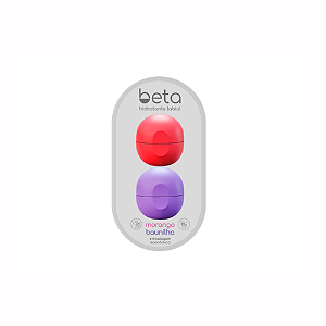 Hidratante Labial Beta 9,5g - 2 Unidades  Morango e Baunilha-Loreto