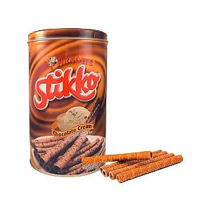 Biscoito Wafer Recheados Com Chocolate Cream Lata 330g