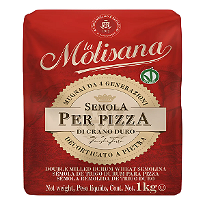 Farinha De Trigo Semola Per Pizza La Molisana 1kg Italiana-Loreto
