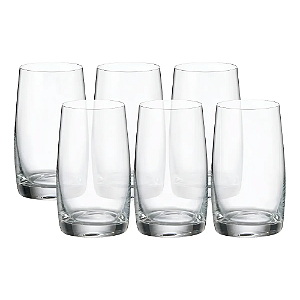 Conjunto 6 Copos Bohemia Pavo Titanium 380 Ml