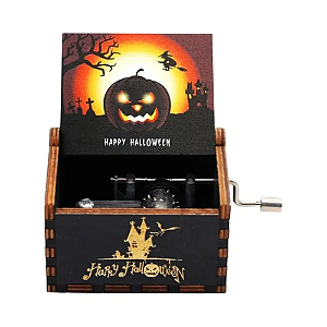 Caixa de música madeira halloween-Loreto