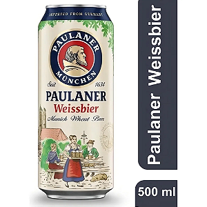 Cerveja Alemã Hefe Weissbier Lata 500ml Paulaner-Loreto