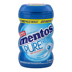 Chiclete Big Mentos Garrafa Pure Fresh 92g Vários sabores-Loreto