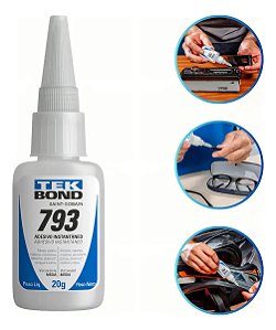 Cola Instantânea Tek Bond 793 20g Adesivo 2 Unidades Branco-Loreto