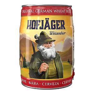 Barril de cerveja alemã Hofjäger weizen trigo 5 litros-Loreto