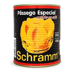 Pêssego Enlatado Em Metades Schramm 450g