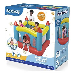 Bestway Pula Pula Inflável Infantil Castelo Inflável Royal Vermelho 127v