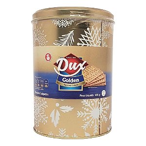 Biscoito Crackers Dux Golden lata edição Festas Lata 400g