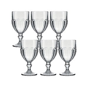 Taças Vidro Nadir Figueredo Bristol 470mL Jogo 06 Unidades Transparente