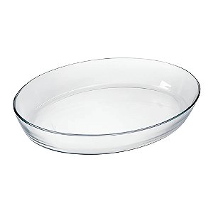 Assadeira Oval Grande Vidro 4 Litros Marinex